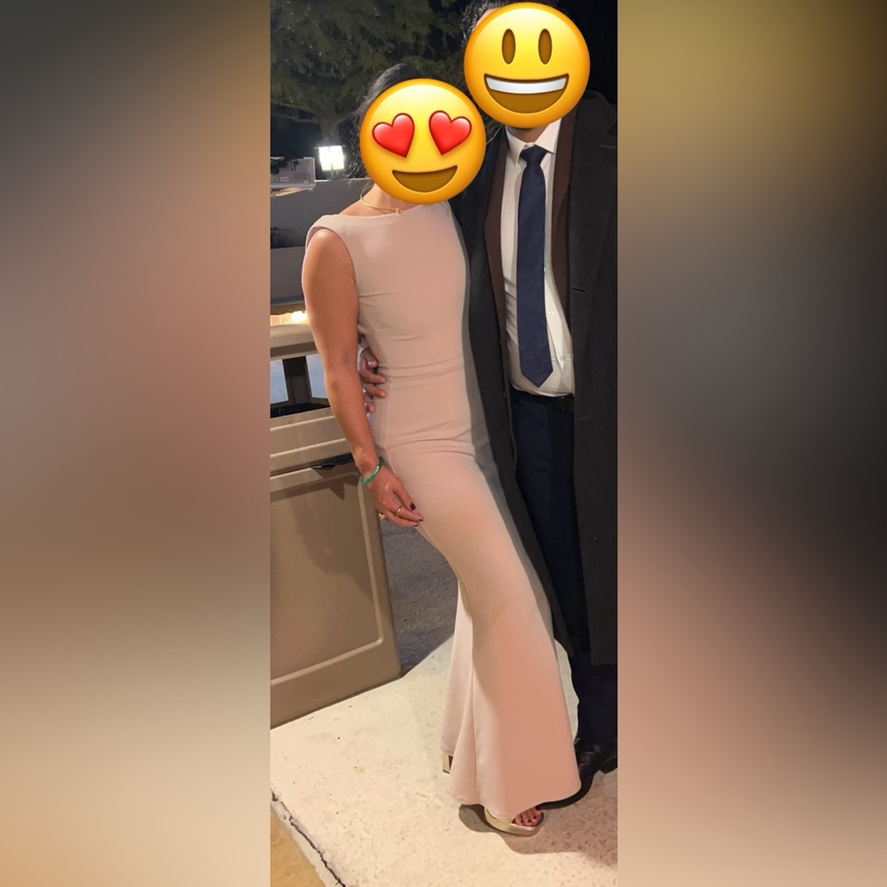 Like new | KATIE May Vionnet DRAPE Back CREPE Gown